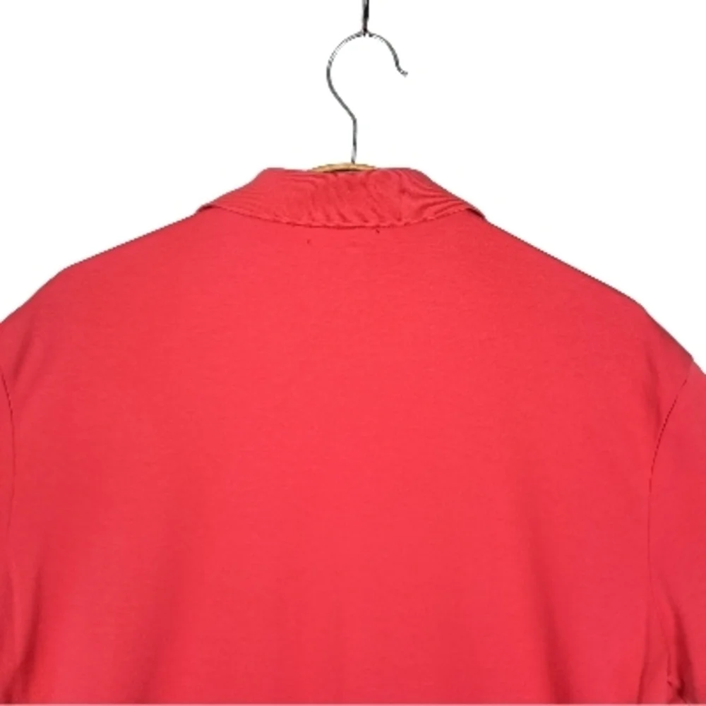 Polo Ralph Lauren Men's Size M Pima Soft Touch Polo Logo Two Button Coral